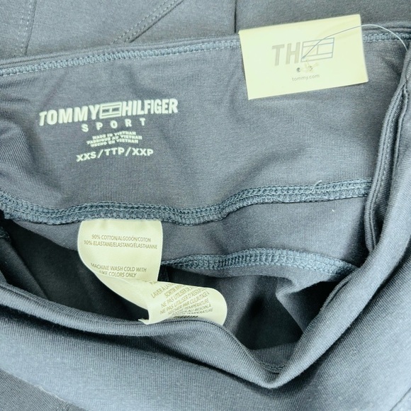 TOMMY HILFIGER SPORT Women's Navy High Rise Logo Leggings NWT - Picture 7 of 8